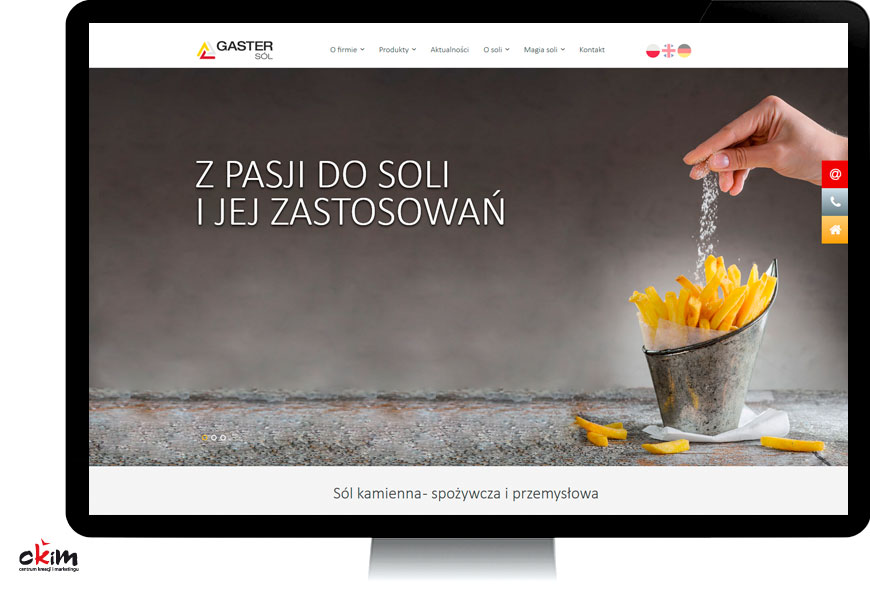 Serwis internetowy producenta soli Gaster Sól